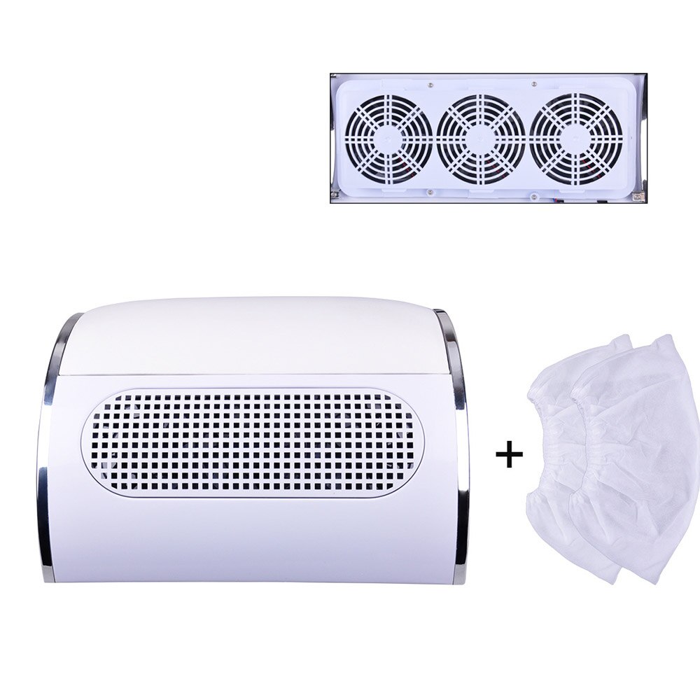 80W Strong Power Nail Lamp Nail Dust Collector Two In One Art Salon nail lamp and Collector Vacuum Cleaner Nail Manicure Tools: 40W Dust Collector