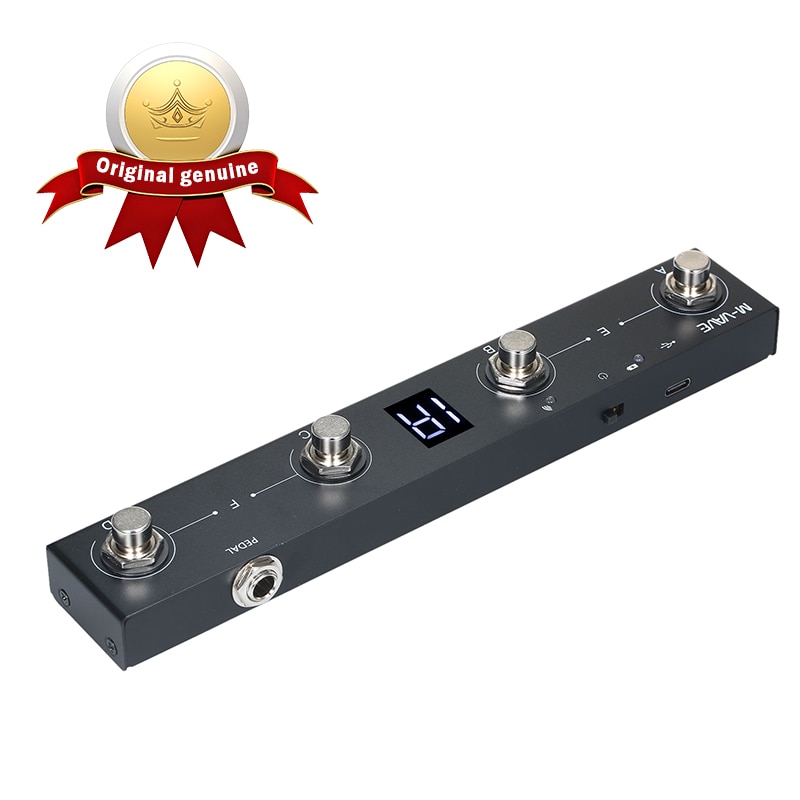 M-VAVE Chocolate BT Wireless MIDI Controller Rechargeable 4 Buttons Portable MIDI Foot Controller Pedal APP Control