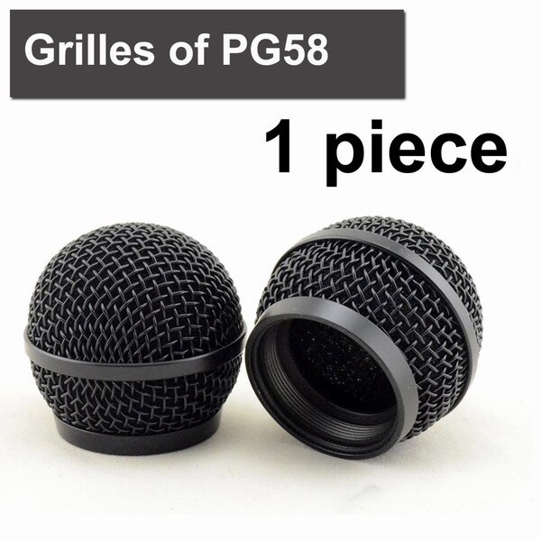 Darmowa wysyłka, klasa jakości kratki PG58, siatka mic, mikrofon klatka szybowa klatka szybowa mikrofon grill, siatka mikrofonu: czarny