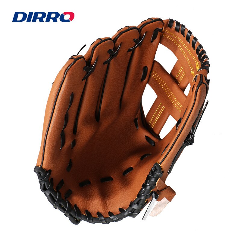 Dirro campo de beisebol luva luvas de softball plutônio brown luvas de beisebol 12.5 Polegada adequado para adultos