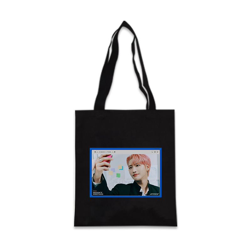 ATEEZ-bolsas de lona SEASON&#39;S GREETINGS para ATINY Hongjoong Seonghwa Yunho Yeosang Mingi Wooyoung Jongho, bolso de mano ligero, 2022: 18