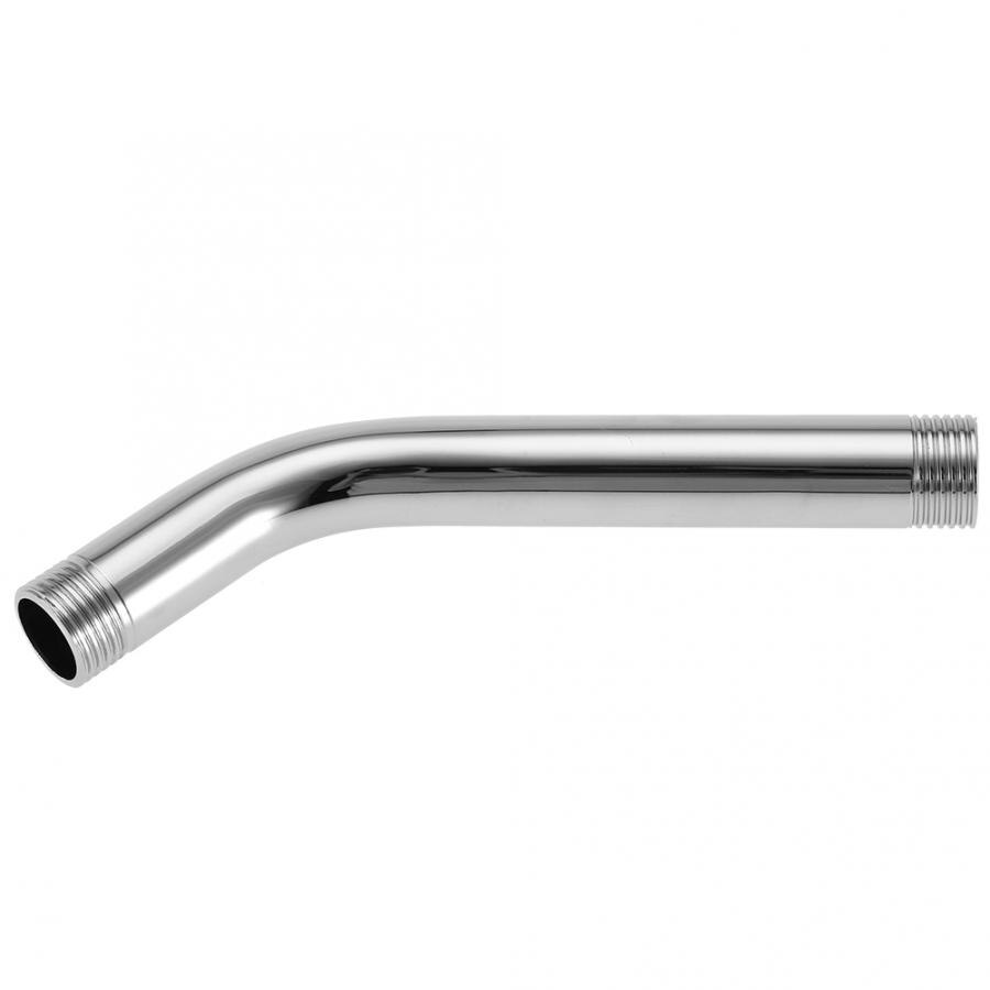 Bruser forlænger 6 '' rustfrit stål rund top bruser arm rør vægmontering til badeværelse loft bruser douche