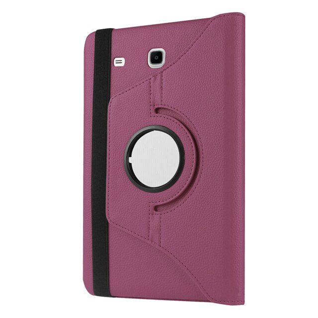 Funda giratoria 360 para Samsung Galaxy Tab E 9,6, Funda de cuero PU con soporte Delgado, T560, T561, SM-T560, para Samsung Galaxy Tab E 9,6: Purple