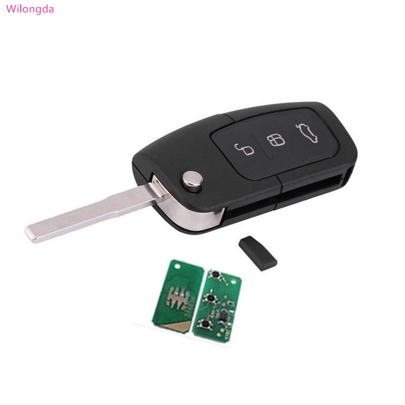 Wilongda Afstandsbediening Autosleutel 3 Button Remote Key 434 Mhz 315 Mhz 4D63 Chip Voor Ford Focus Autosleutel