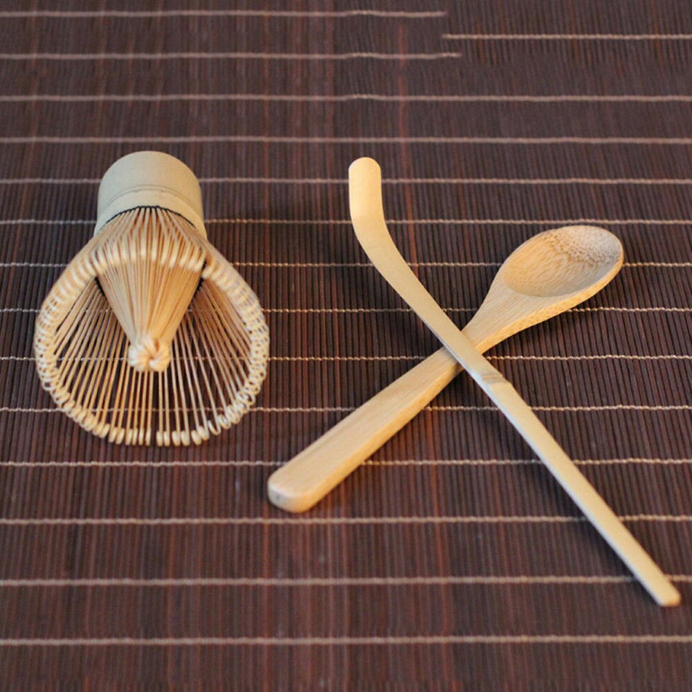 3 stk japansk tesæt matcha bambus piskeris teske traditionel scoop te ceremoni dele køkken tegrej værktøj