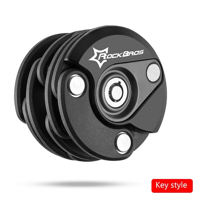 ROCKBROS National Patent Award Bike Bicycle High Security Drill Resistant Lock Password Key Theft Lock Cylinder Lock 2 Styles: WL798 Key style