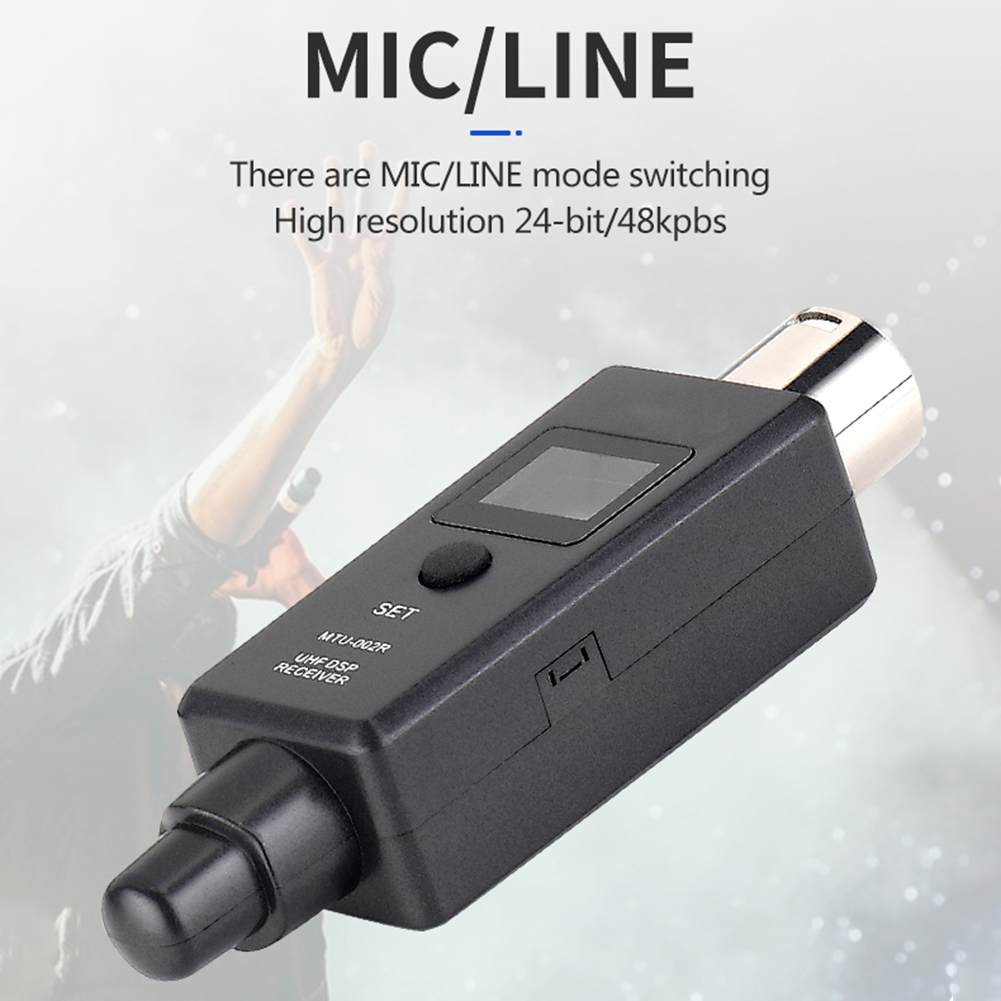 1 Paar Micphone Draadloze Systeem Uhf Dsp Zender Ontvanger Voor Dynamische Mic Dynamische Microfoon Converter Met Display