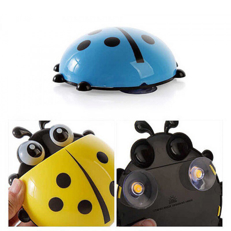 1PC Cute Ladybird Beetle Toothbrush Toothpaste Shelves Pencil/Pen Storage Holders Racks Children bathroom accessories для дома