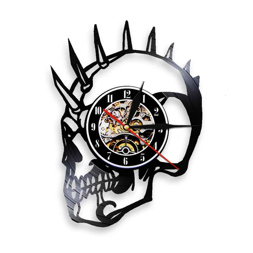 Schedel Hoofd Tattoo Biker Horror Goth Punk Ijzer op Naaien Op Geborduurde Patch Schedel Hoofd Tattoo Biker Horror Goth Punk Ijzer op Naaien Op Geborduurde Patch
