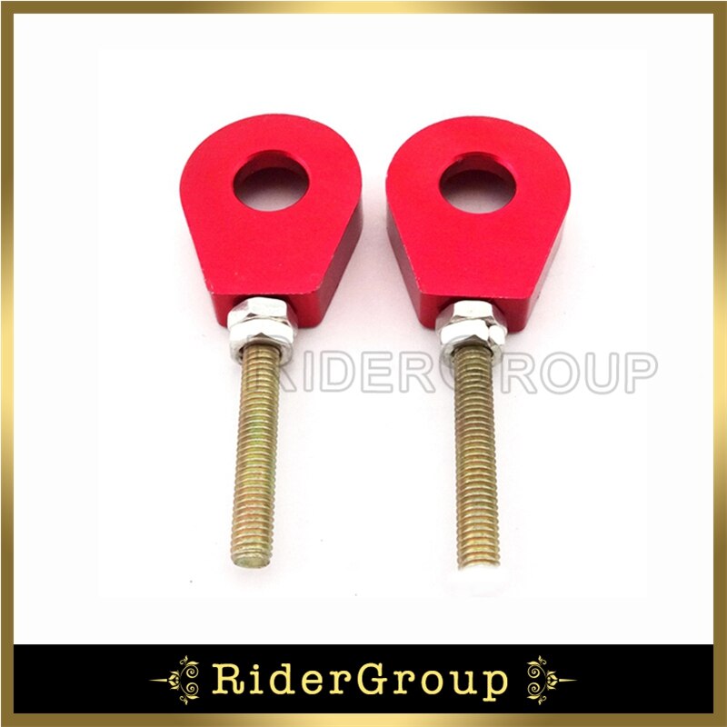 Chain Adjuster 12mm Tensioner Alex Block For Pit Dirt Motor Bike SSR Lifan YX Stomp BSE DHG TTR Motorcycle: Red