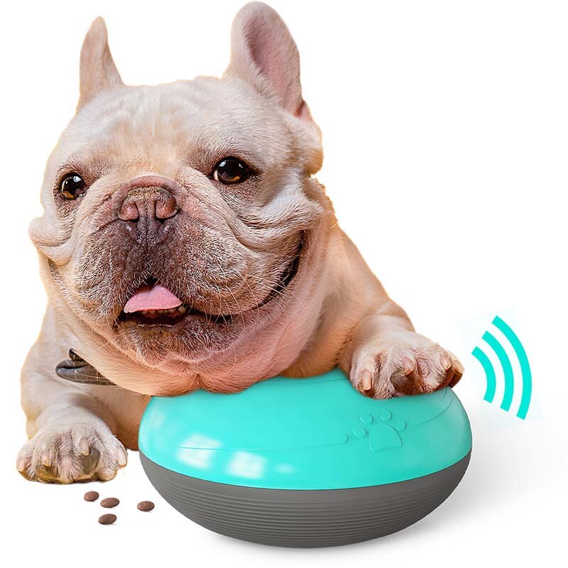 Multifunktions hund iq behandler knirkende legetøj flyvende diske hund interaktivt legetøj spil træning legetøj mad dispenser jouet chien Grandado