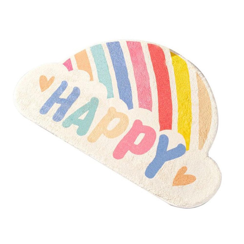 Thuis Regenboog Deurmat Halve Cirkel Vloermat Badkamer Deur Entree Antislipmatten Cartoon Kleur Tapijt Stofdicht Waterdicht Tapijt