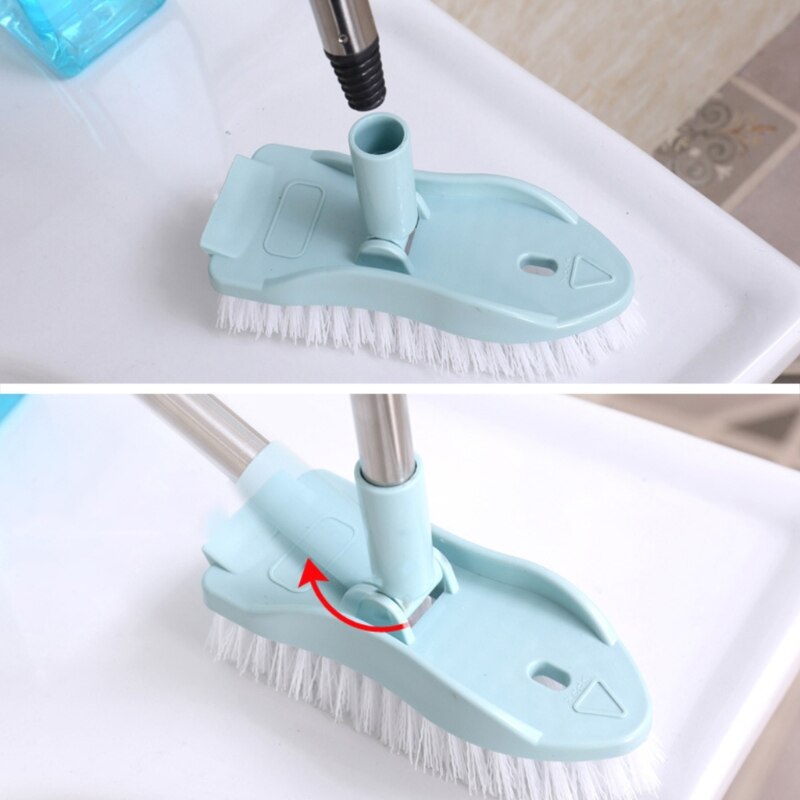 Long Handle Telescopic Bristle Cleaning Brush Detachable Floor Brushes Home Tool