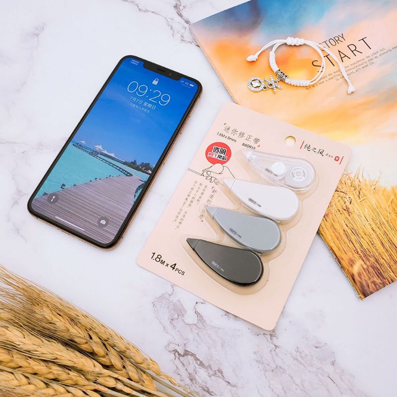 4pcs/set Mini Correction Tape Corrector Kids Student Altered Tapes School Supply