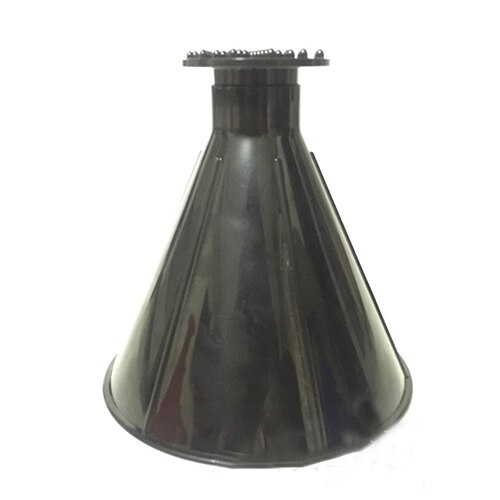 Magic Window Voorruit Auto Venster Ijskrabber Kegel Vormige Trechter Sneeuw Remover Tool Schrapen EEN Ronde Glazenwasser Glas Ruitenwisser: Black