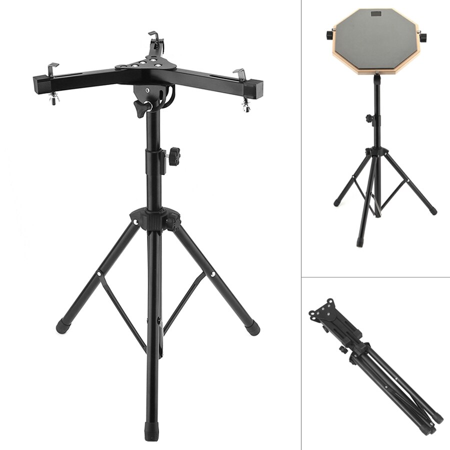 High Full Metal Adjustment Foldable Floor Drum Stand Holder for 10 12 Inch Jazz Snare Dumb Drum: for 10 12 Inch Drum