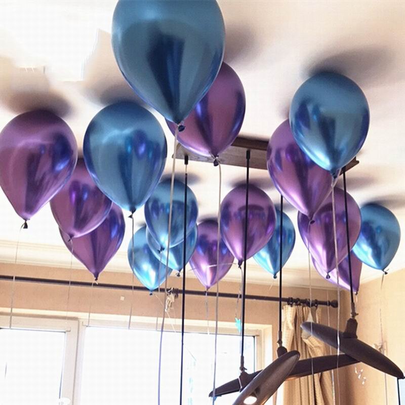 50 st metall latex ballong kostym födelsedagsfest förslag bröllop festival dekoration spel belöning 12 tum