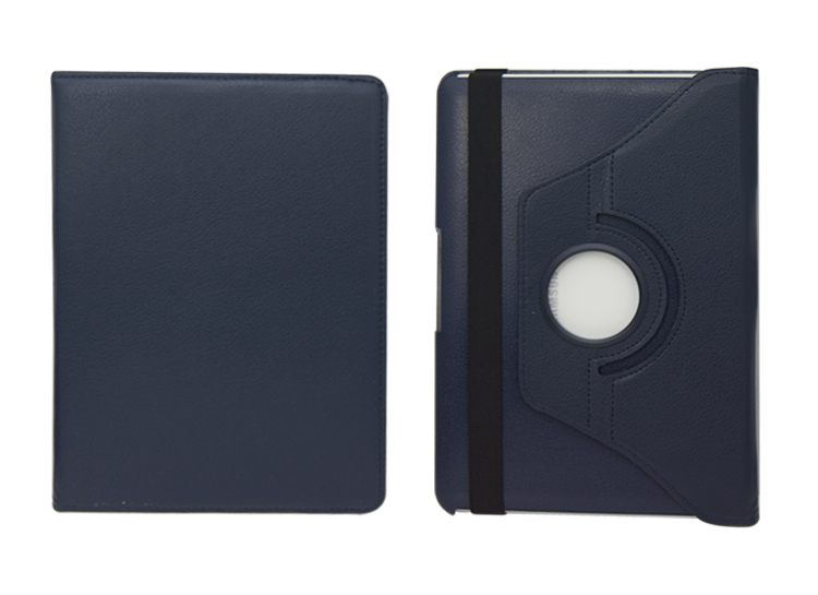 360 Degree Rotating PU Leather Case Cover For Samsung Galaxy Tab 2 10.1 P5100 P5110 P7500 P7510: Deep blue