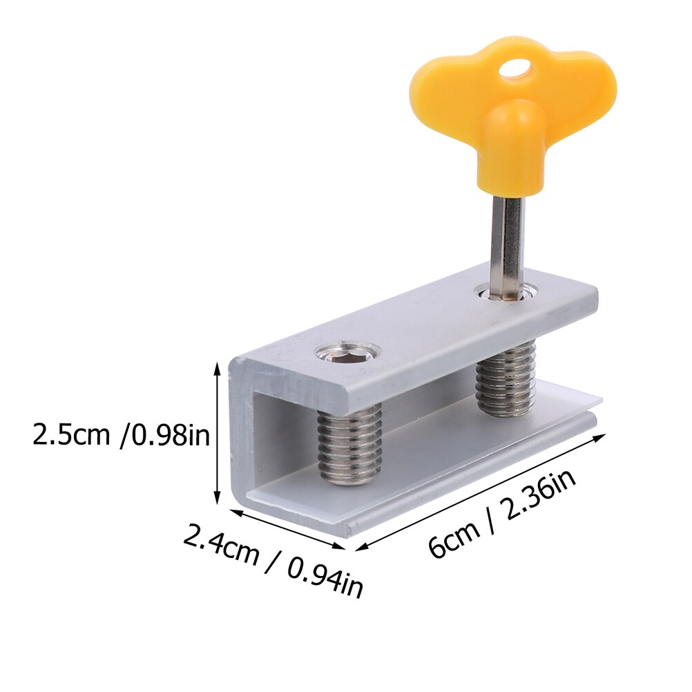 8Pcs Verstelbare Schuifraam Sloten Aluminium Raam Sloten Met Sleutel