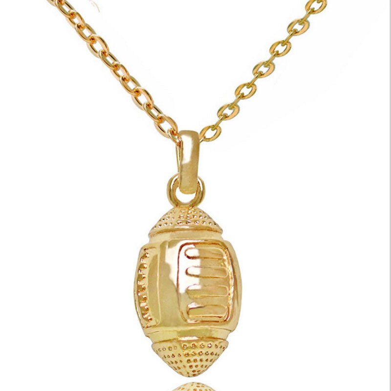 BUDROVKY Basketball Anhänger Halskette Edelstahl Kette Halskette Frauen Männer Sport Hüfte hüpfen Schmuck: W