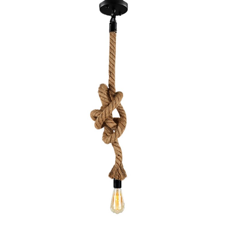 Vintage 1/2/3/4/5m lange hamp reb retro loft enkelthoved dobbelthoveder industrilys hængelampe vedhæng edison lampe: Enkelte hoveder / 350cm