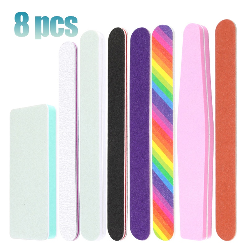 Lime à ongles, kit de manucure, polissoir, accessoires nail art, outils lime à ongles, limes de soin des ongles, 100/180 blocs de ponçage pour