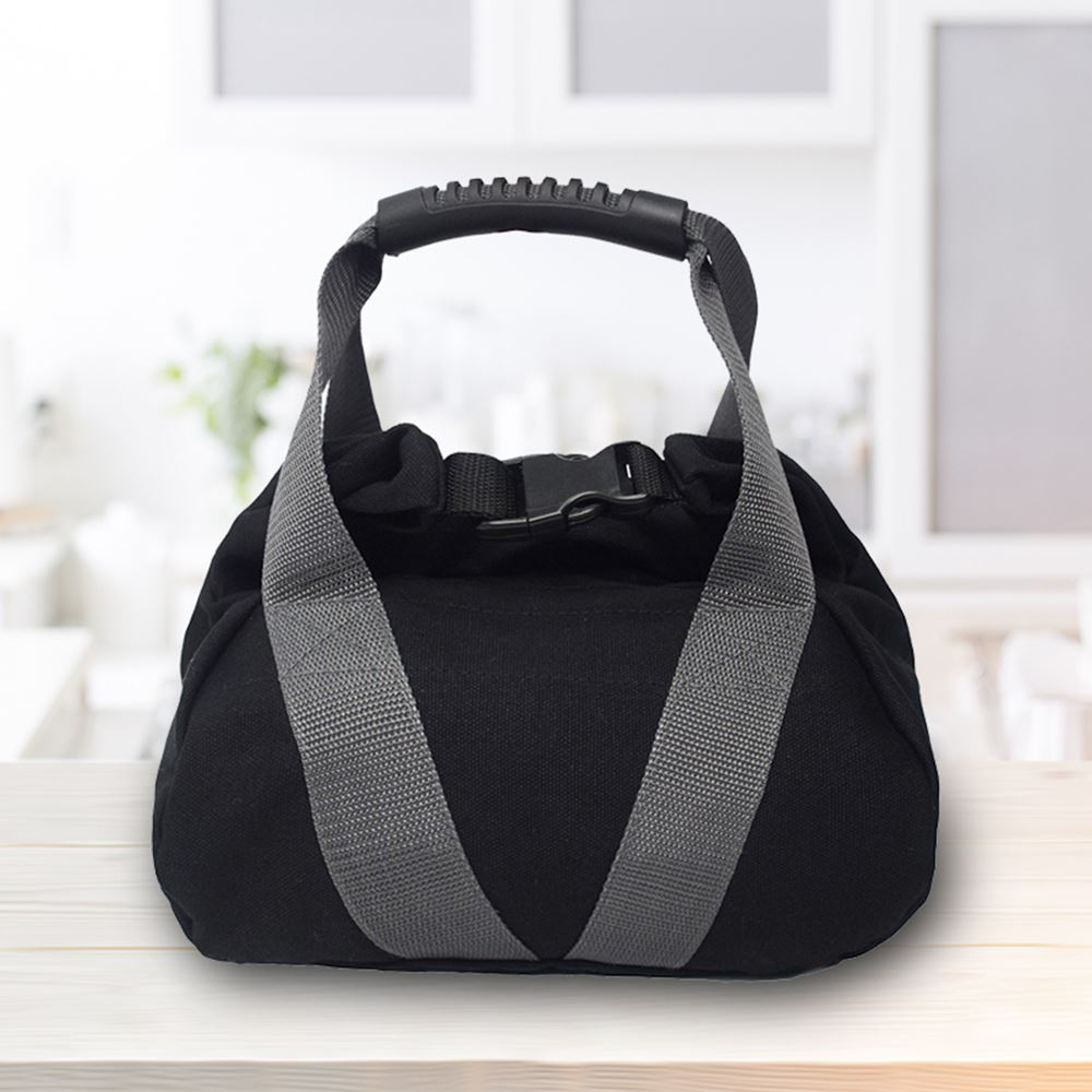 Justerbar kettlebell sandsäck bärbar mjuk sandpåse tyngdlyftning hantel gym fitness plasticitet muskel hem kroppsbyggnad