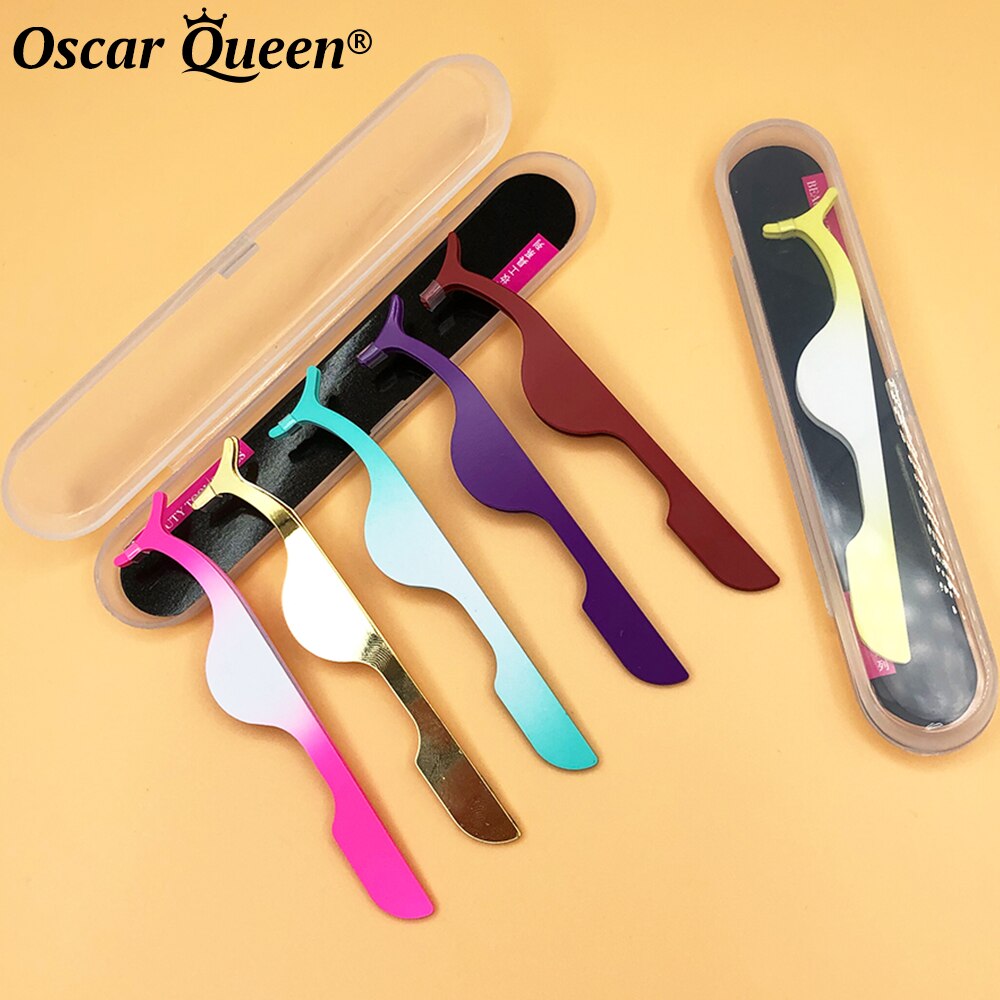 Wimpers Pincet Professionele 10/20/30 Pcs Mink Wimpers Pincet Rvs Makeup Tools Tweezer Case