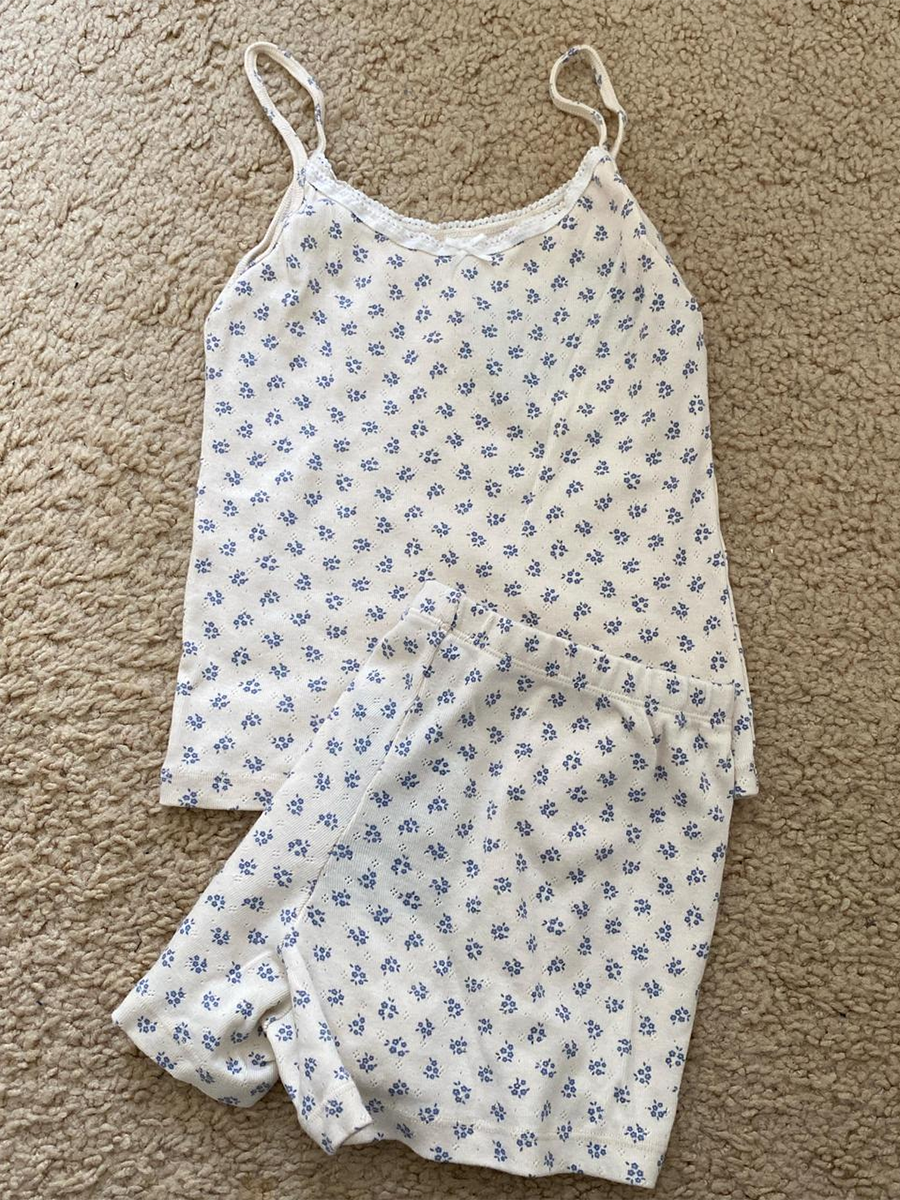 Conjunto de 2 piezas de pantalones cortos con chaleco de fresa para mujer, camiseta sin mangas ajustada con lazo y ojales y cintura elástica, pantalón corto recto de retazos, conjuntos dulces
