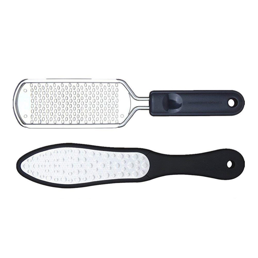 2 Stuks Afneembare Voetrasp Dubbelzijdig Voet Bestanden Eelt Verwijderen Wrijven Voet Zool Peeling Pedicure Benodigdheden Voet Grinder scrubbe: Default Title