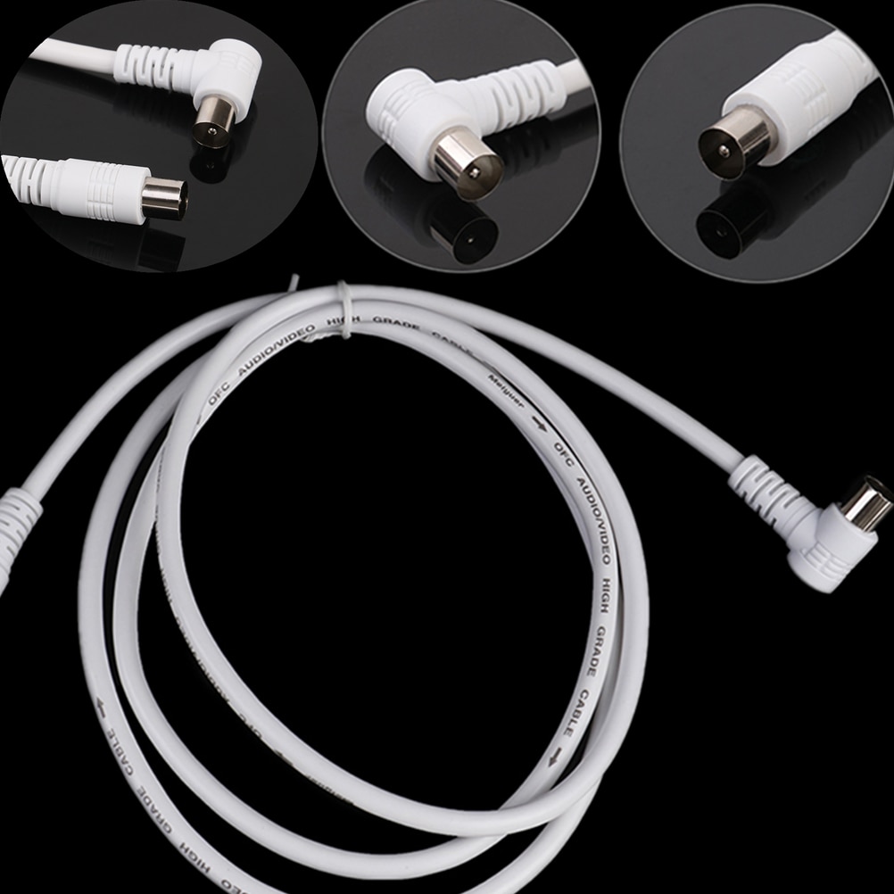 1Pcs 1.5/3/5M 1X TV line Digital Television Cable Tv/m-tv/stb Antenna Digital Video Rf Cable