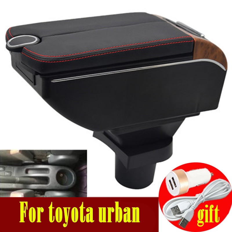 For toyota urban cruiser armrest box Double doors open 7USB Centre Console Storage Box Arm Rest