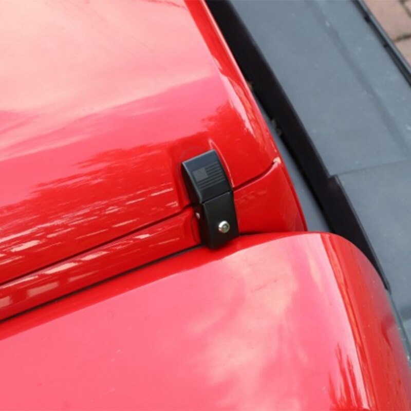 Engine Bonnets Hood Lock for Jeep Wrangler JK 2007 Metal with Key Pattern Hood Lock for Wrangler Car Hood Lock