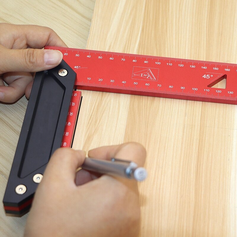 Woodraphic Precision Square Guaranteed T Speed Measurements Ruler for Measuring and Marking Woodworking Carpenters