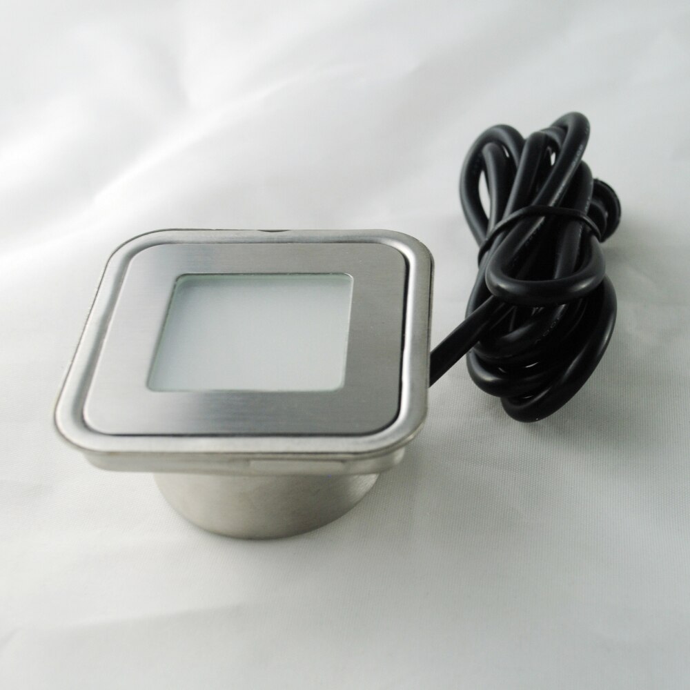 Iluminación empotrada para exteriores, IP67 DC12V 0,6 W, luz decorativa para jardín, adoquines LED SMD, lámparas de escalera con caja de inserción