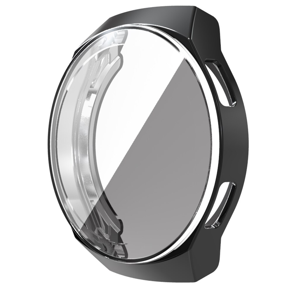 För huawei klocka  gt 2e remmar silikon ersättningsband topp klockarmband armband huawei  gt2e dubbelfärgad rem: Svart ram