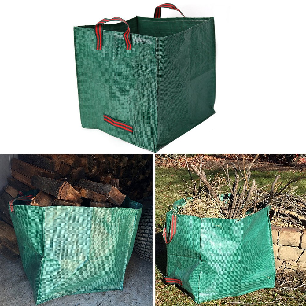 Large Capacity Heavy Duty Garden Waste Bag Garden Rubble Waste Rubbish Bags Yard Waste Bins Storage With Handles Waterproof