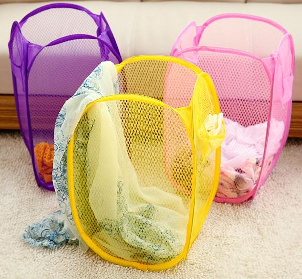 1pc Cotton And Linen Dust Collecting Bucket Hamper Washing Toy Dirty Clothes Storage Organizer Laundry Baskets Bin 35x45cm