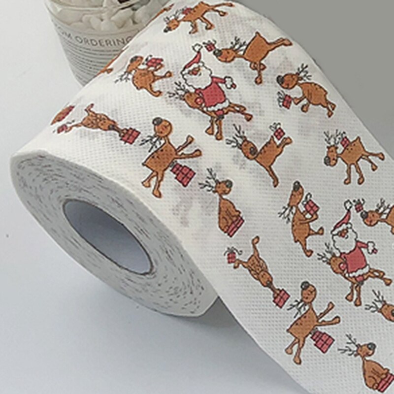 Joulu vessapaperi koti joulupukki kylpy vessapaperi joulutarvikkeet joulukoristeita pehmopaperirulla