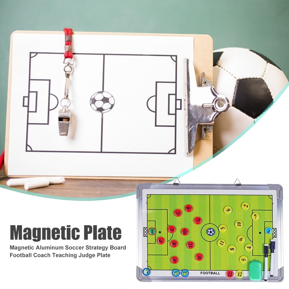 Training Strategie Boord Set Magnetische Voetbal Coach Onderwijs Commando Plaat Stofdicht Draagbare Dragen Decor