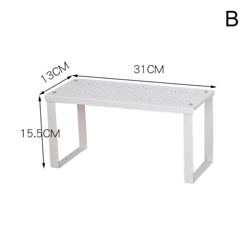 Étagère de rangement, organiseur de placard, pour la cuisine, organiseur de placard, pour l'espace de garde-robe décoratif, économie d'étagère S1C4: B
