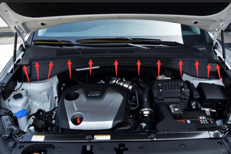 til hyundaisantafesanta feengine hette tetningsbånd, motordeksel tetningsbånd, deflektor vanntett stripe 864304 z 000