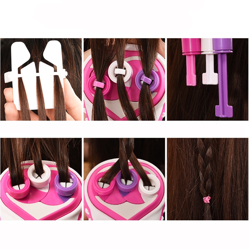 Elektrische Automatische Haar Braider Diy Stijlvolle Vlechten Kapsel Tool Twist Braider Machine Haar Vlecht Weave Roller Speelgoed Voor Meisje