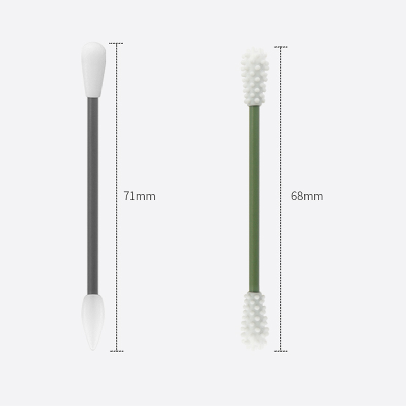 Newest 4Pcs/box Reusable Cotton Swab Ear Cleaning Cosmetic Silicone Buds Swabs Stick Double-headed Recycling For Cleaning Makeup