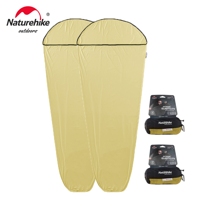 Naturehike Schlafsack Liner Hohe Elastizität Schlafsack Liner Ultraleicht Tragbare Reise Blatt draussen Camping Schlafsack: Himmel Blau