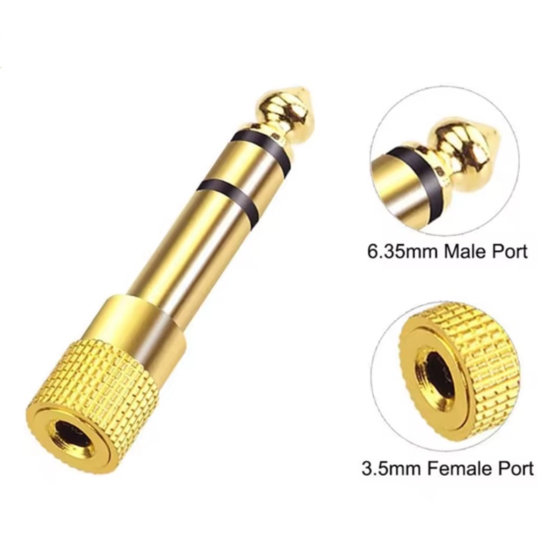 Jack Audio da 3,5 mm 6,35 mm da 6,5 maschio a 3,5 femmina / Jack maschio da 3,5 a 6,35 femmina Adattatore connettore femmina maschio Elettronica di consumo