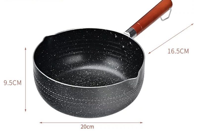 Japanse Stijl Sneeuw Pan Kleine Pot Huishoudelijke Gasfornuis Koken Noodle Soep Instant Noodle Pot Hete Melk Pot Non-Stick Bloempot: Color7