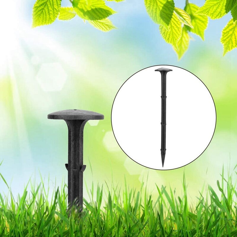 50 Stück Zeltpflöcke Aus Kunststoff – 11 Cm, Schwarz, Für Garten, Camping & Markisen