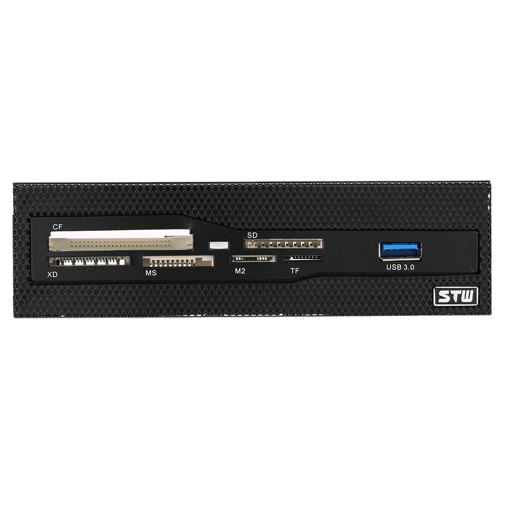 Lector de tarjetas interno USB 5,25 de 3,0 ", tablero multimedia, Panel frontal de PC, lector de tarjetas todo en 1, compatible con CF XD MS M2 TF SD