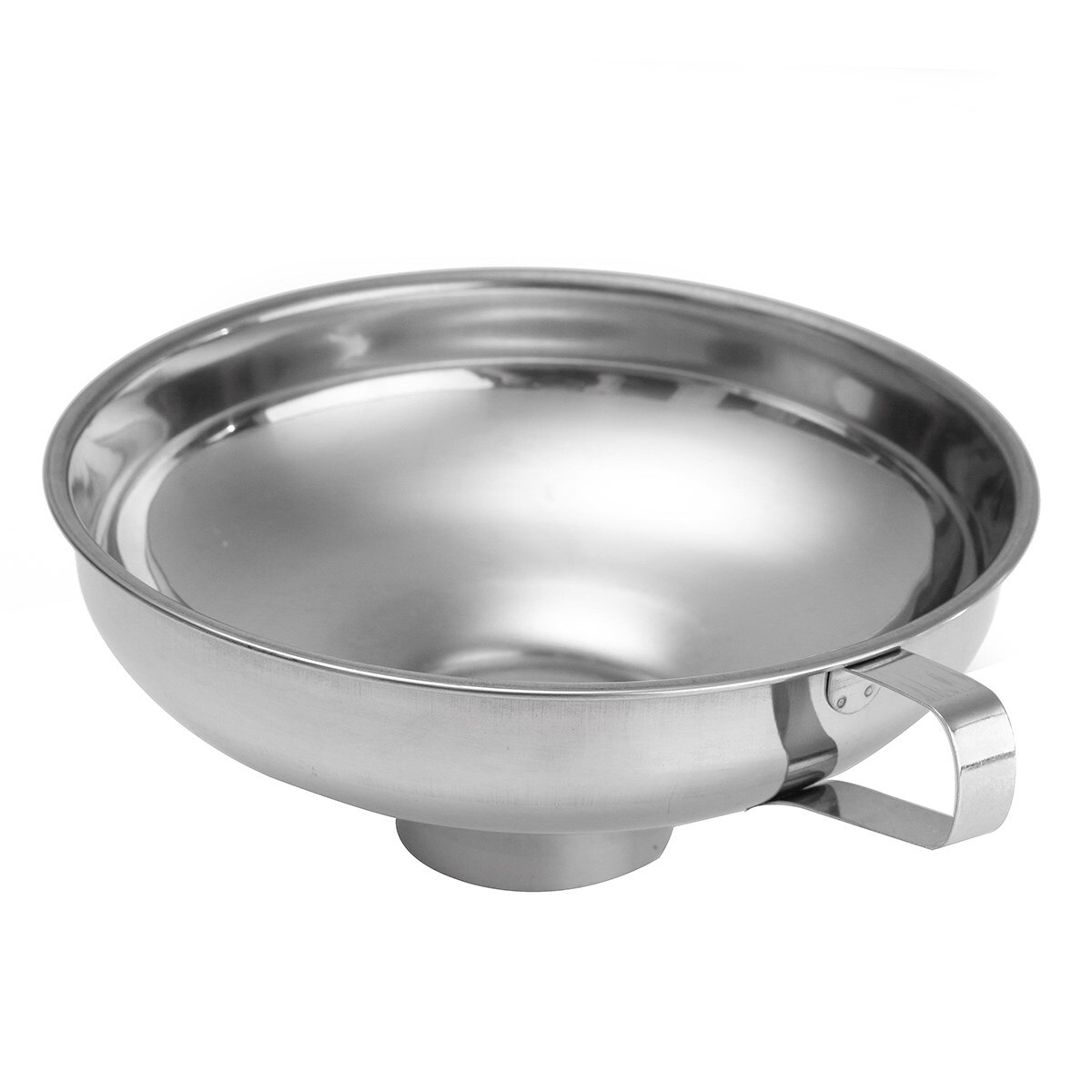 Kicute Newest Stainless Steel Funnel Cup Hopper Filter Wide Mouth Tool And Lab Educatinal Stationery 14.6cm Laboratory Supply